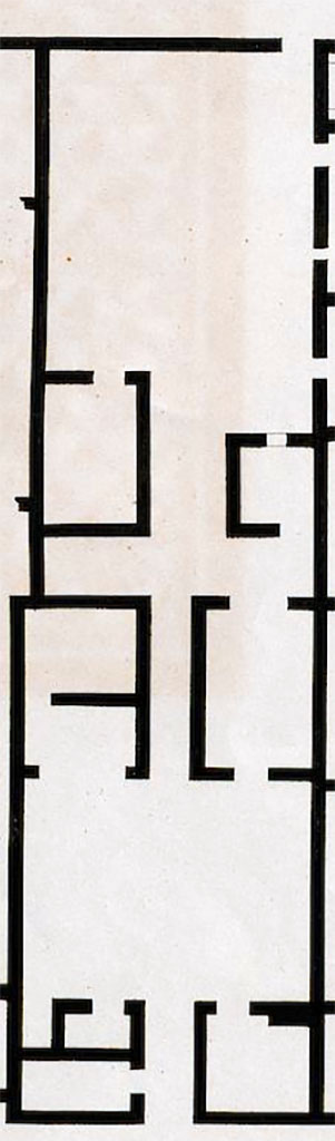 VI.5.8 Pompeii. Pre-1842. Plan by Zahn.
See Zahn, W., 1842-44. Die schönsten Ornamente und merkwürdigsten Gemälde aus Pompeji, Herkulanum und Stabiae: II. Berlin: Reimer, taf. 80.