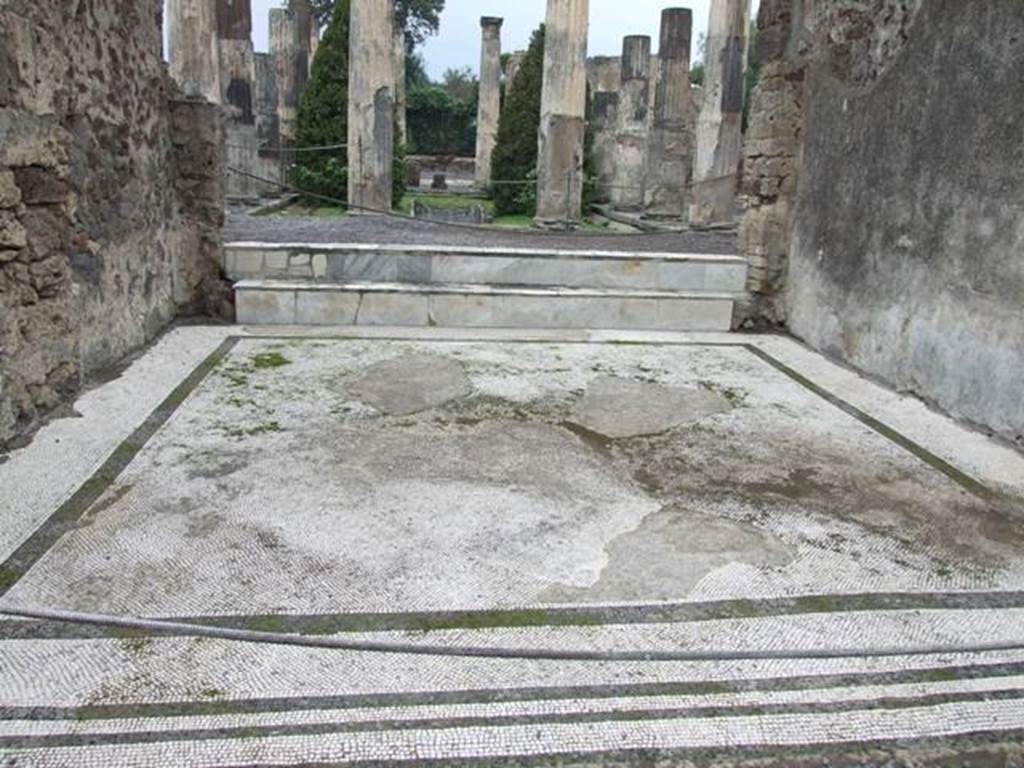 VI.6.1 Pompeii. December 2007. Room 6, looking north across mosaic floor in tablinum.