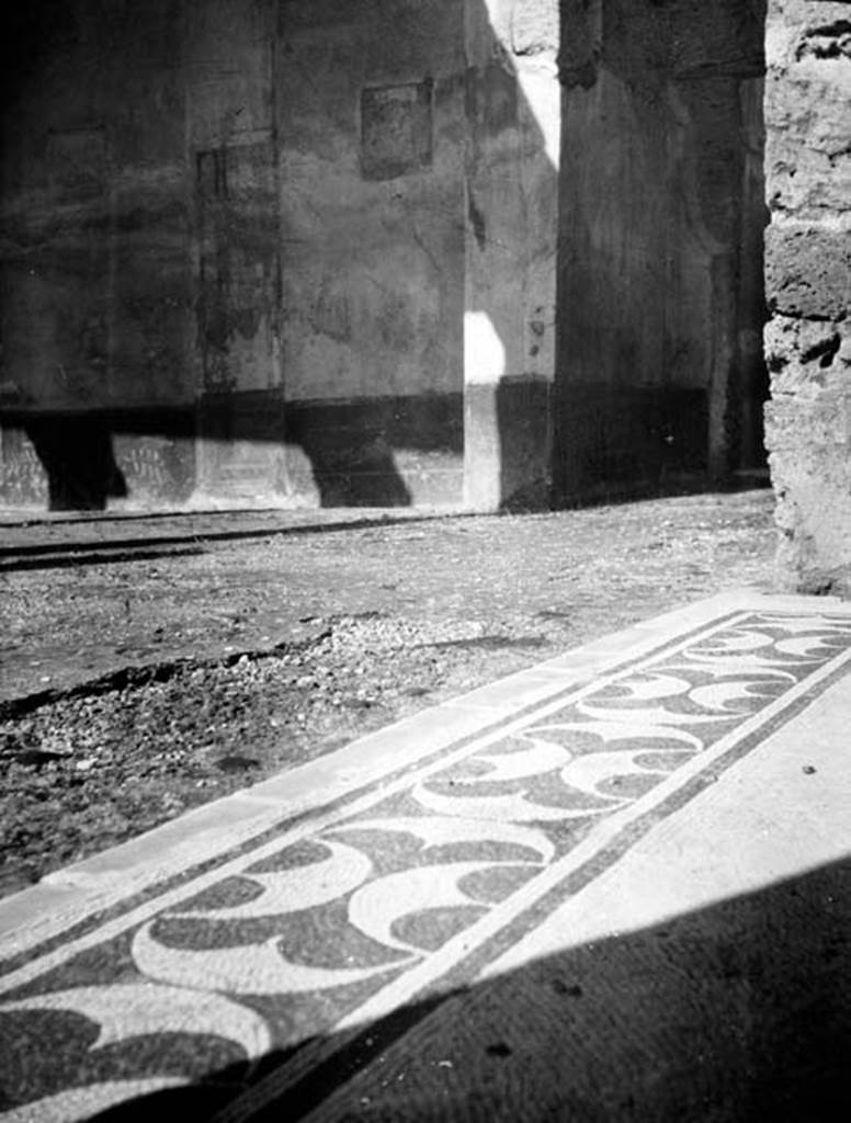 231218 Bestand-D-DAI-ROM-W.594.jpg
VI.9.2 Pompeii. W.594. Room 26, looking north along line of threshold.
In the background is the west wall of peristyle 16.
Photo by Tatiana Warscher. With kind permission of DAI Rome, whose copyright it remains. 
See http://arachne.uni-koeln.de/item/marbilderbestand/231218