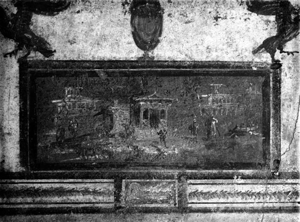 231424 Bestand-D-DAI-ROM-W.249.jpg
VI.9.6 Pompeii. W.249. Room 16, landscape scene with buildings, from west wall.
Photo by Tatiana Warscher. With kind permission of DAI Rome, whose copyright it remains. 
See http://arachne.uni-koeln.de/item/marbilderbestand/231424