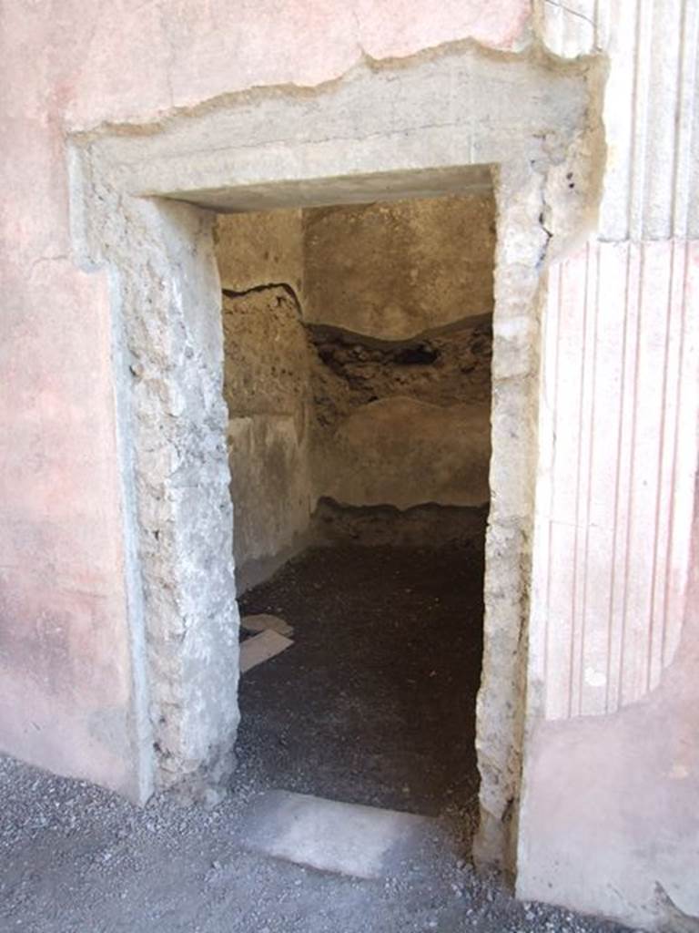 VI.9.6 Pompeii. March 2009. Doorway to room 5, cubiculum.