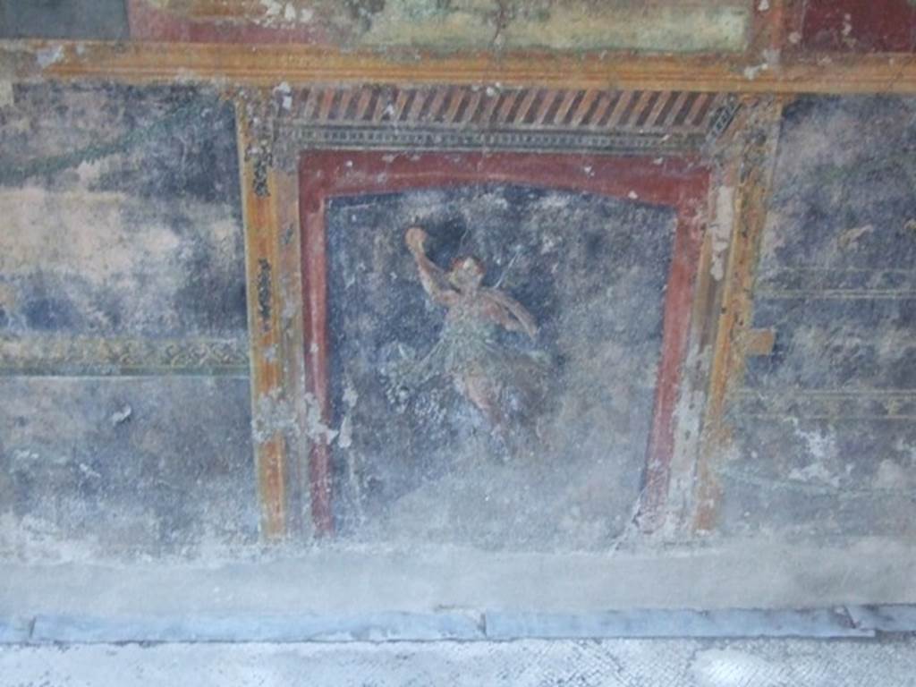 VI.9.6 Pompeii. March 2009. Room 8, painted figure, from south wall.