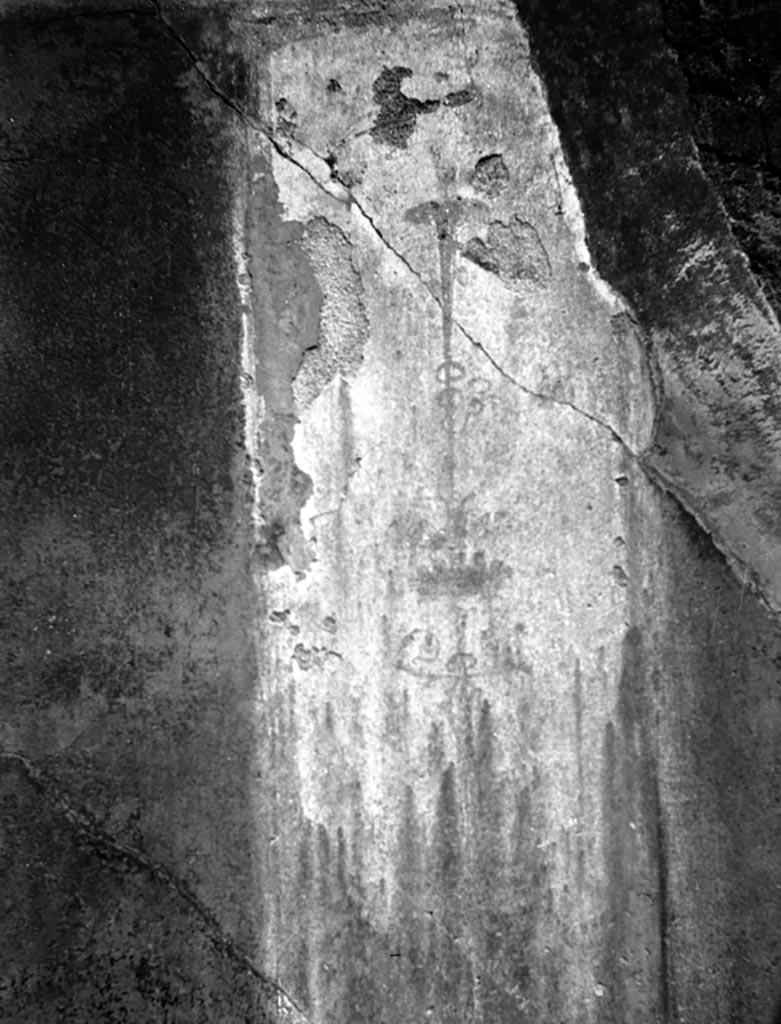 VI.9.6 Pompeii. W.830. Room 13, detail from east wall. 
Photo by Tatiana Warscher. Photo © Deutsches Archäologisches Institut, Abteilung Rom, Arkiv.