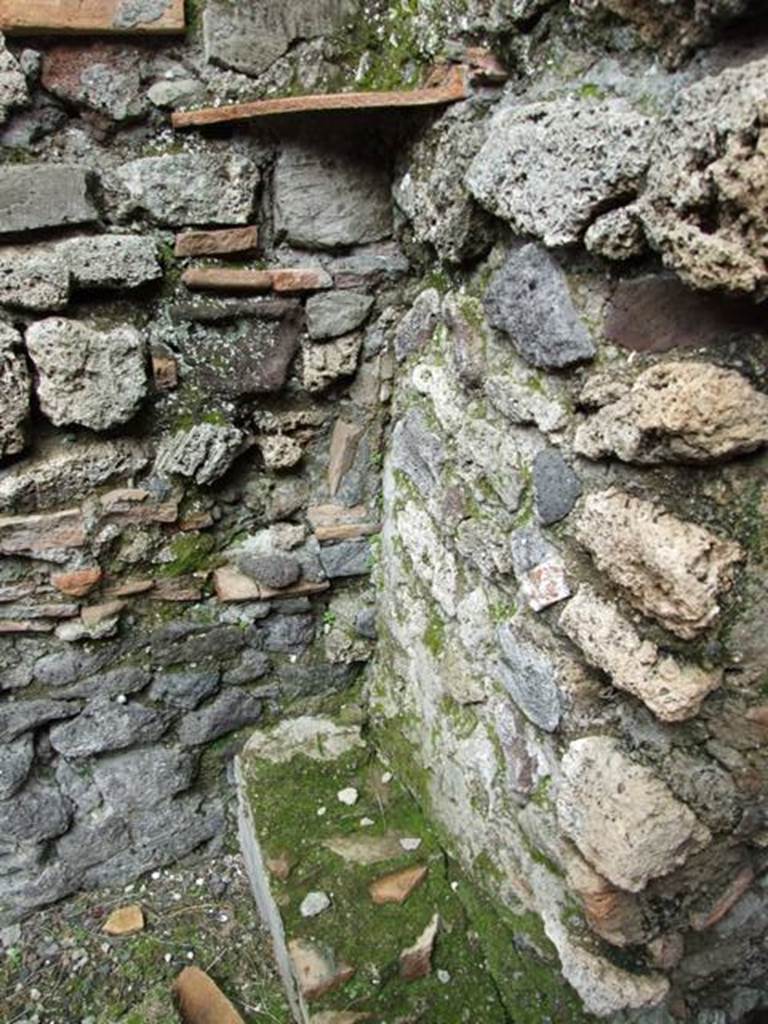 VI.9.6 Pompeii. March 2009. Room 18, north-east corner of kitchen and latrine.