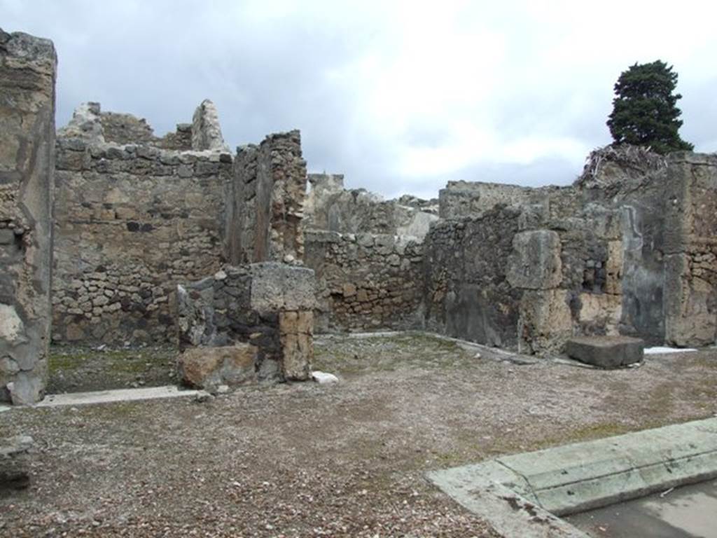 VI.10.7 Pompeii. March 2009. Room 1, north side of atrium.