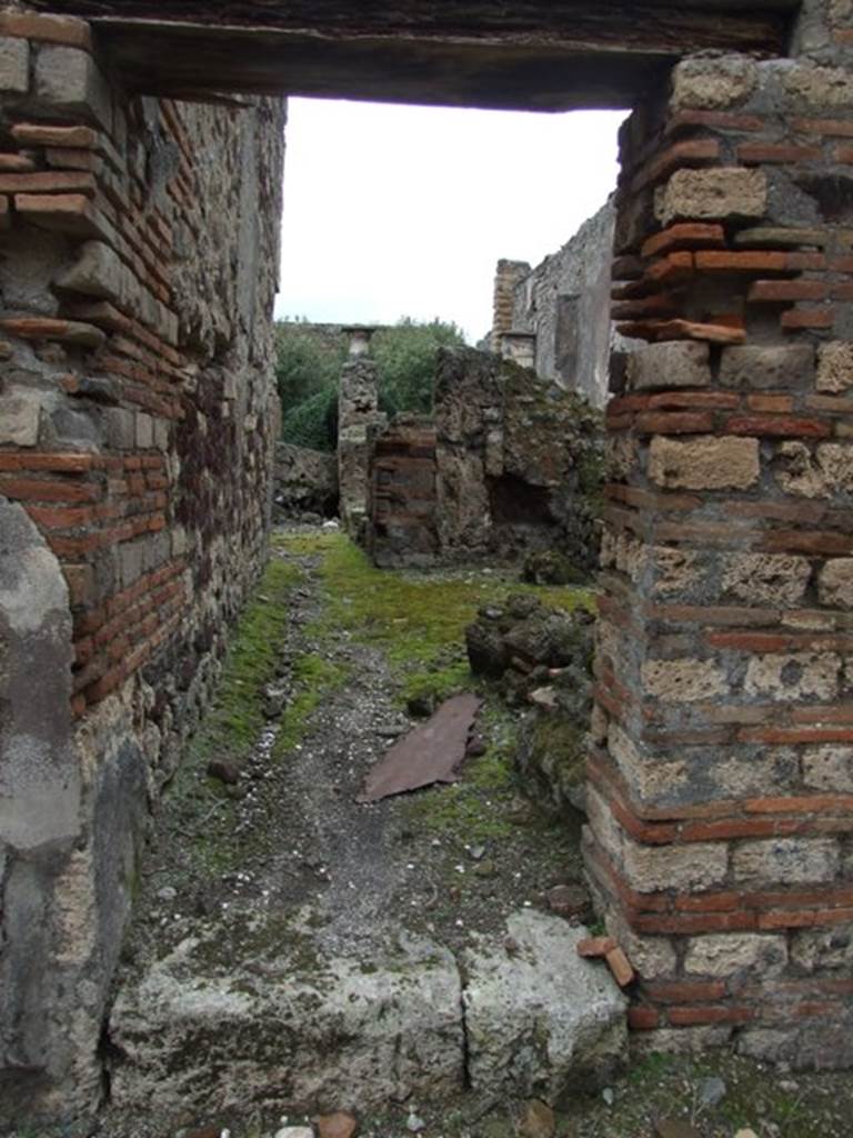 VI.10.11 Pompeii.  March 2009.  Room 7.  Corridor leading to rear of house.