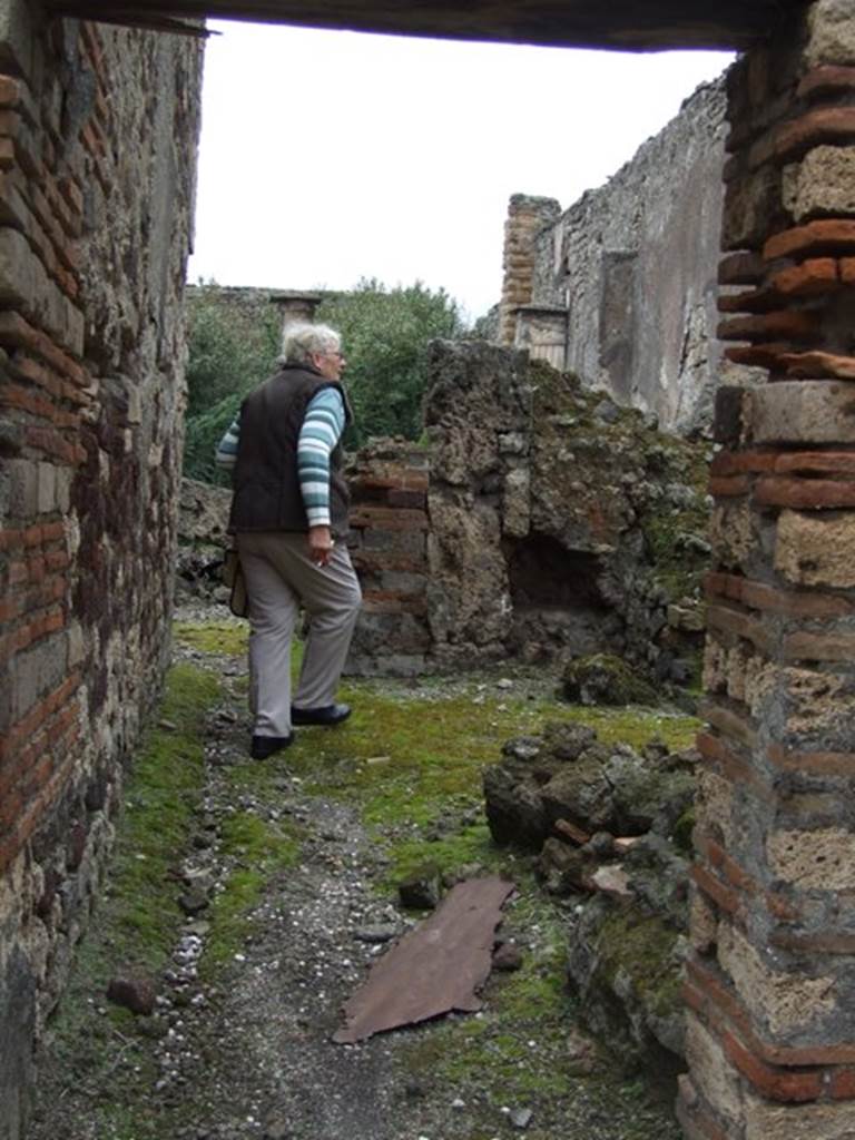 VI.10.11 Pompeii.  March 2009.  Room 7.  Corridor to rear of house.
