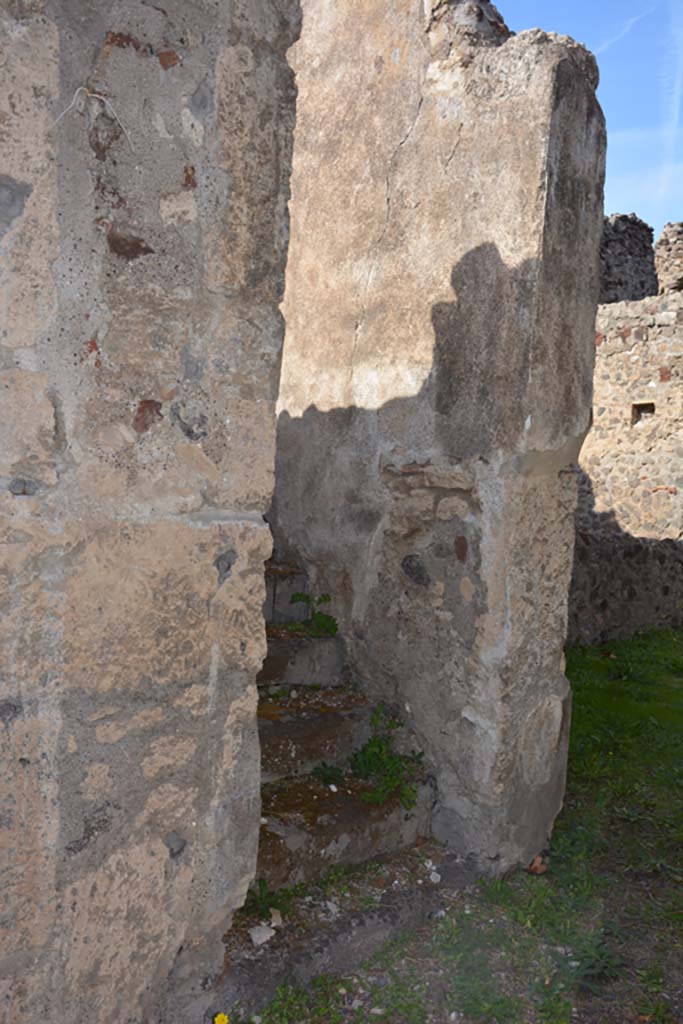 VI.11.9 Pompeii. October 2017. Corridor 15, with stairs 9 to upper floor in west wall. 
Foto Annette Haug, ERC Grant 681269 DÉCOR.