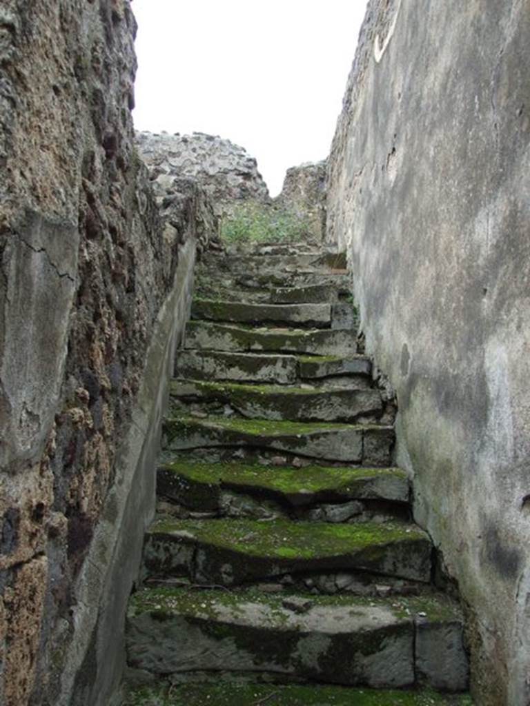 VI.11.9 Pompeii. March 2009. Stairs 9 to upper floor.