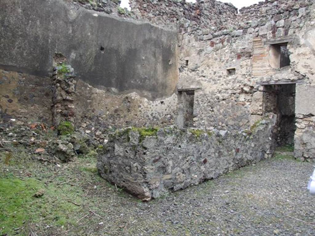 VI.11.9 Pompeii. March 2009. Room 10, looking north-west towards doorway to rooms 11, 12, and 14.