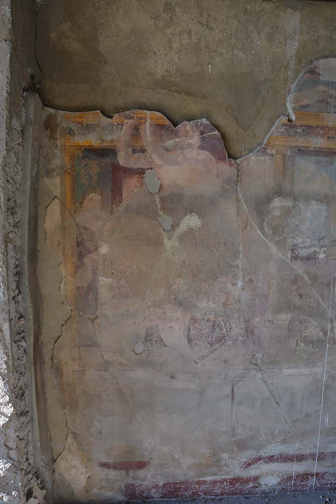 VI.11.10 Pompeii. November 2017. Room 42, painted west wall of exedra.
Foto Annette Haug, ERC Grant 681269 DÉCOR