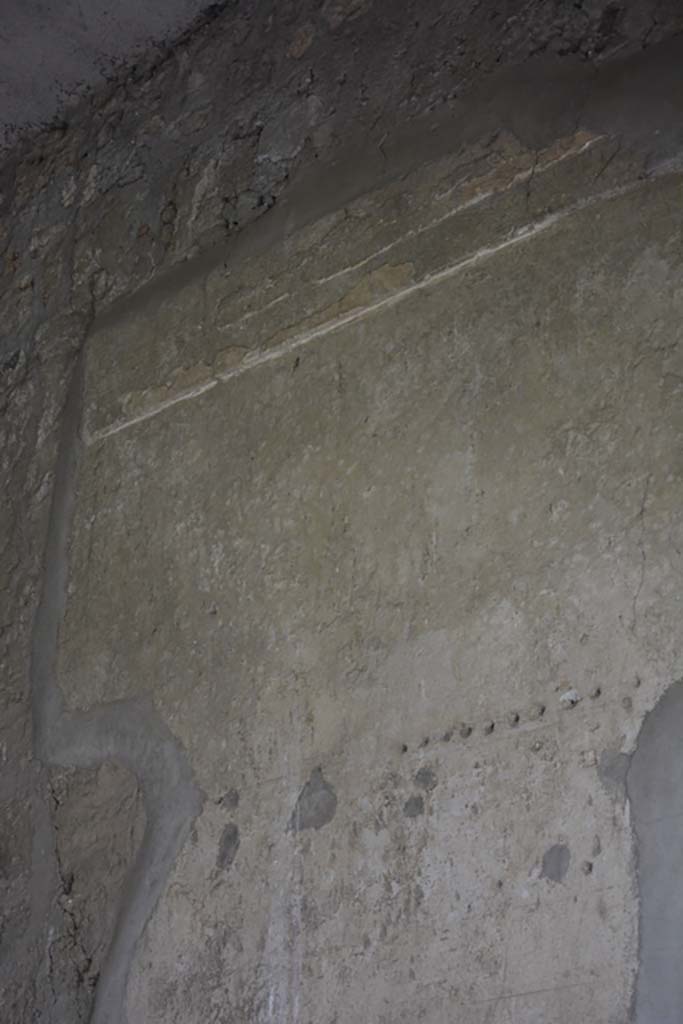 VI.11.10 Pompeii. December 2017. Room 42, detail from upper east wall.
Foto Annette Haug, ERC Grant 681269 DÉCOR