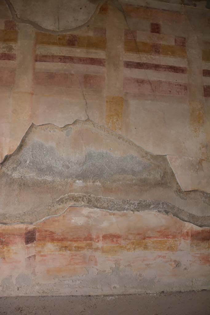 VI.11.10 Pompeii. October 2017. Room 39, detail from west wall towards north end.
Foto Annette Haug, ERC Grant 681269 DÉCOR