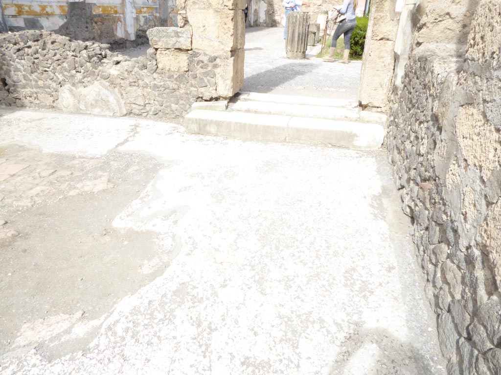 VI.12.2 Pompeii. September 2015. Room 35, looking north across flooring towards doorway to Middle Peristyle.
Foto Annette Haug, ERC Grant 681269 DÉCOR.