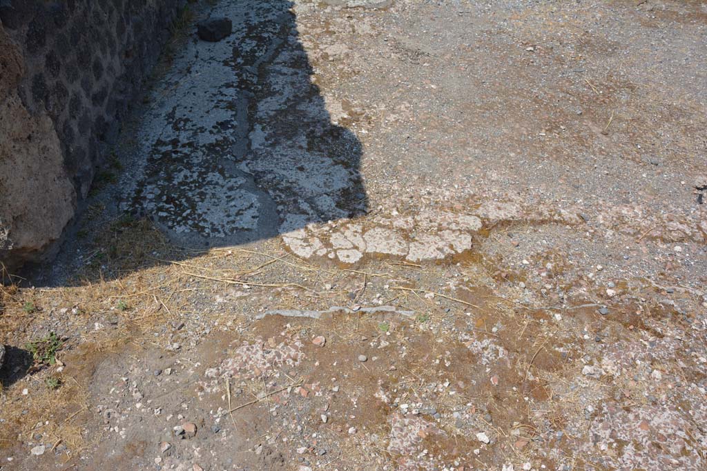 VI.12.5 Pompeii. 14th July 2017. Looking west from Secondary Atrium, across flooring near south wall in West Ala 11.
Foto Annette Haug, ERC Grant 681269 DÉCOR.