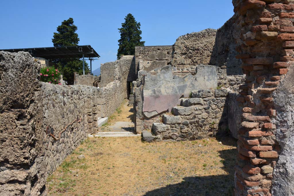 VI.12.5 Pompeii. 14th July 2017. Room 17, looking towards north wall with doorway into Corridor 19.
Foto Annette Haug, ERC Grant 681269 DÉCOR Foto Annette Haug, ERC Grant 681269 DÉCOR.