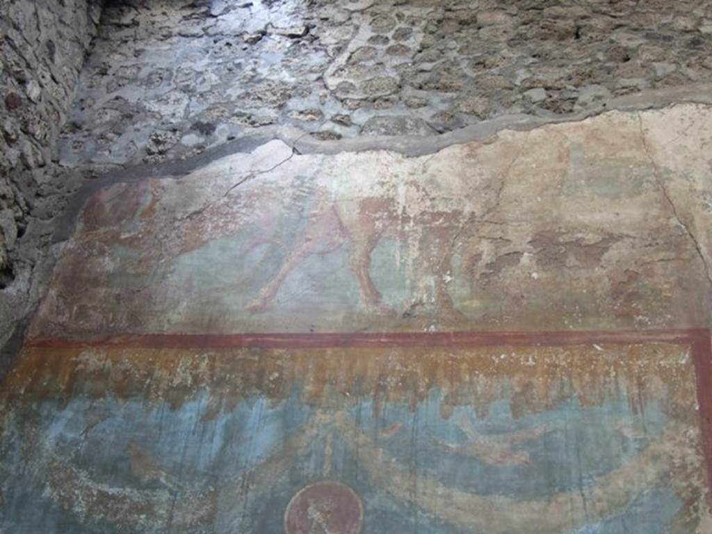 VI.14.20 Pompeii. March 2009. Room 18, painting from upper south end of west wall of garden area.