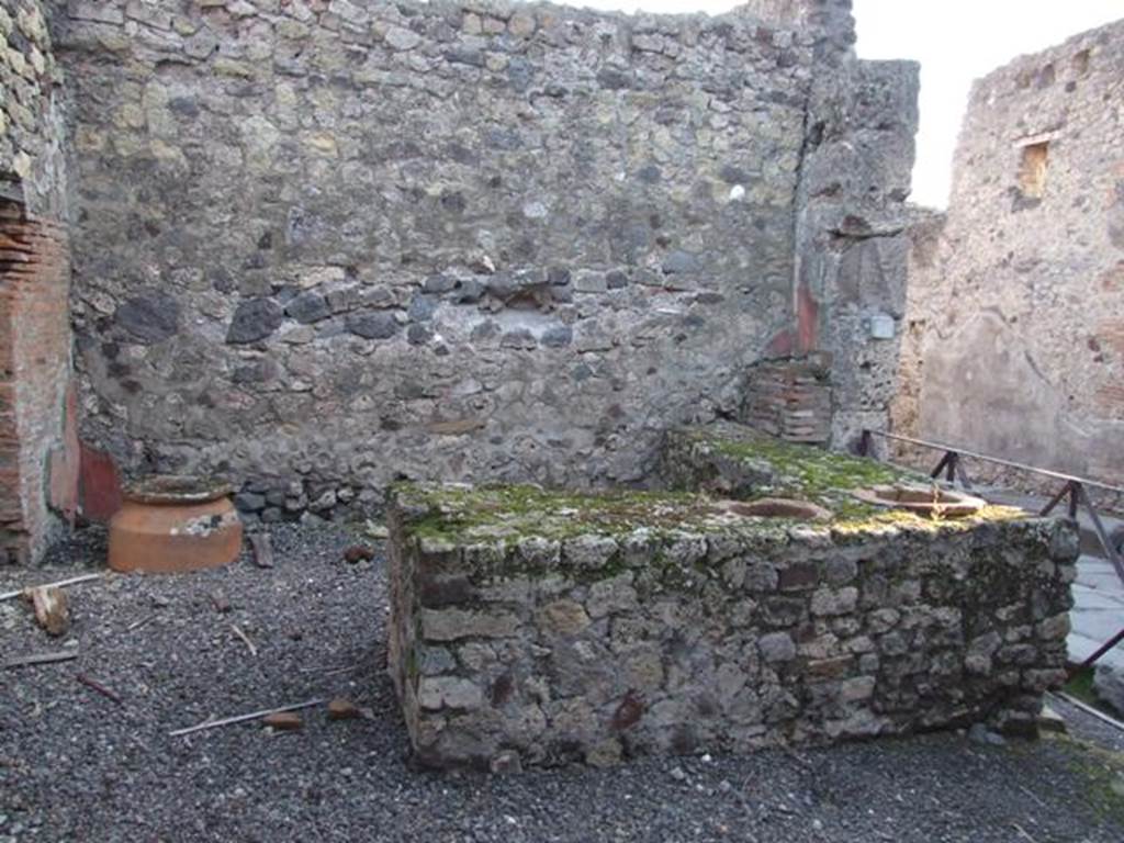VI.14.35 Pompeii. December 2007. Looking south across bar-room of VI.14.36.