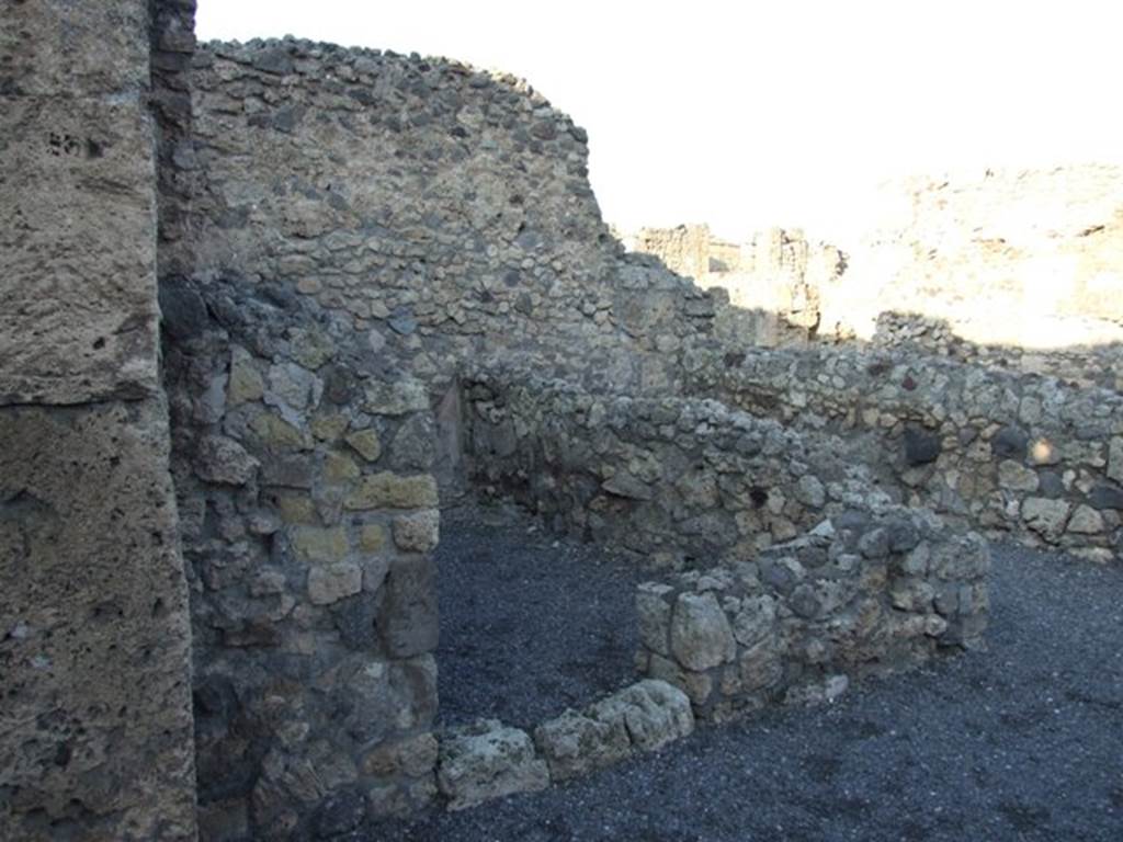 VI.14.44 Pompeii. December 2007. Rear room in north-west corner.