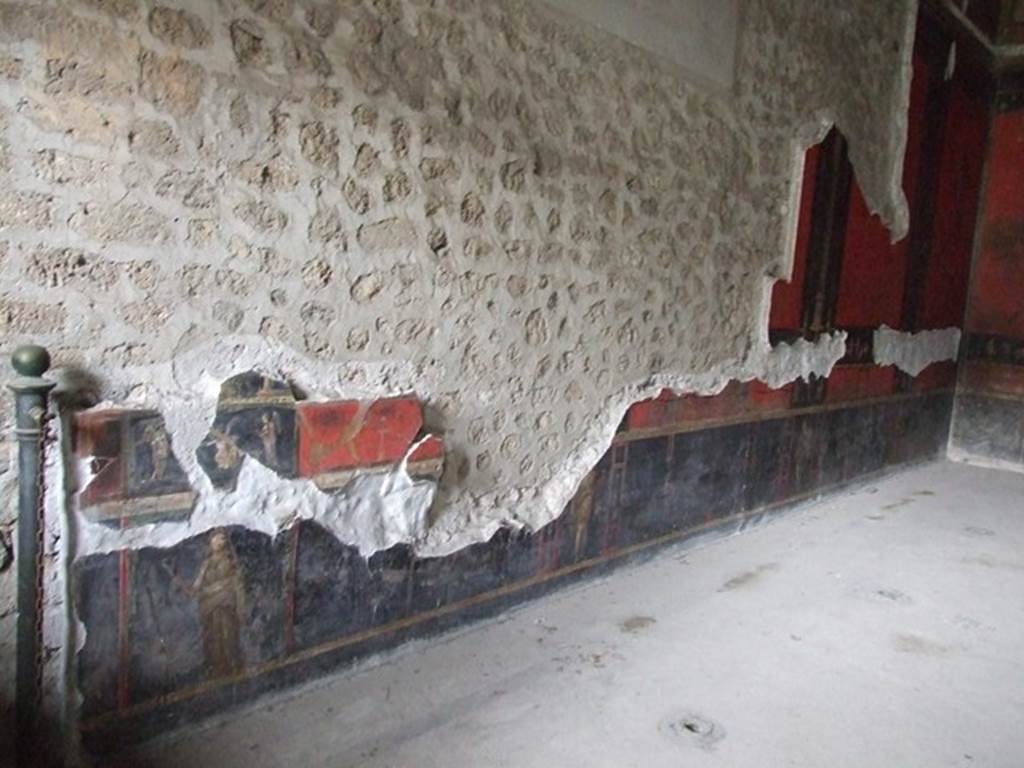 VI.15.1 Pompeii. December 2006. Room of the Cupids or Cherubs. West wall.