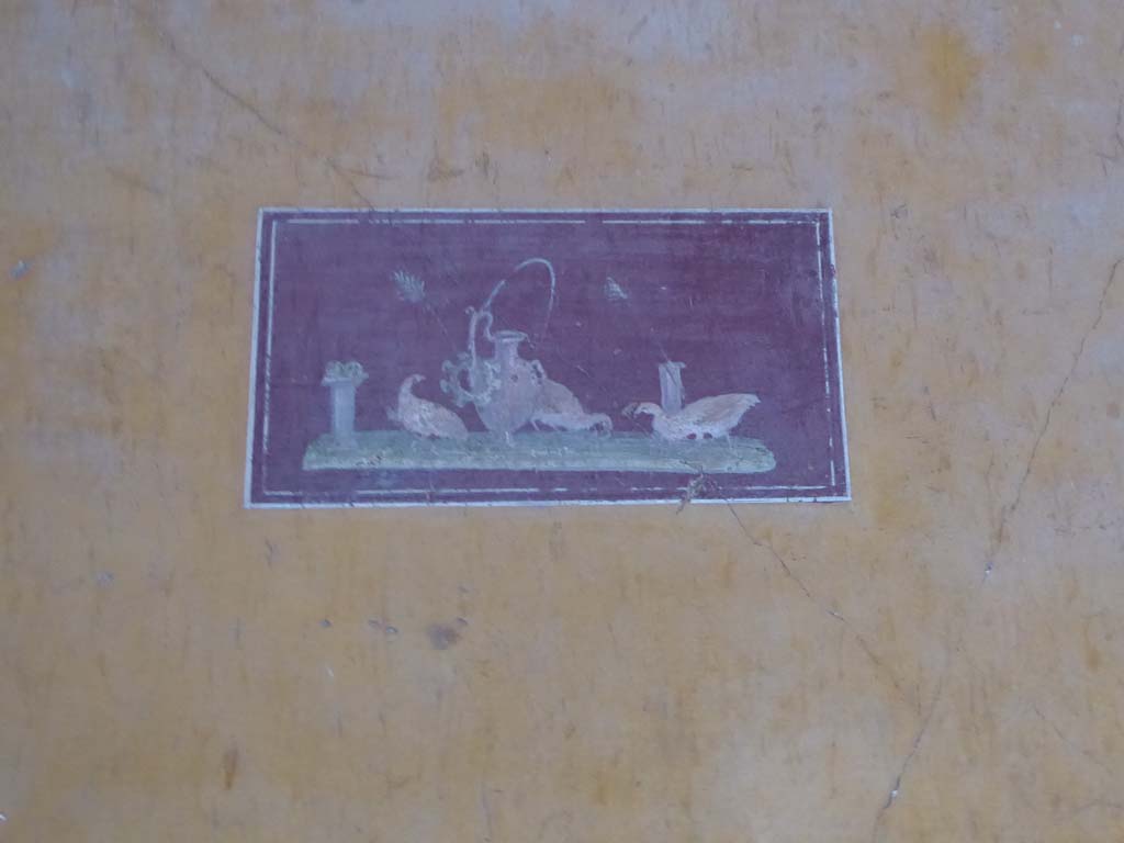 VI.15.1 Pompeii. January 2017. East wall of ala to the north of atrium, detail of painting from panel.
Foto Annette Haug, ERC Grant 681269 DÉCOR.