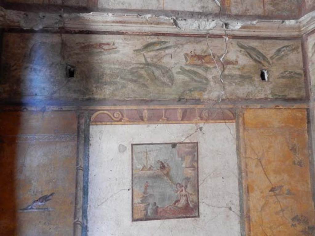 VI.15.1 Pompeii. May 2017. Looking towards north wall of bedroom on left of main entrance. Photo courtesy of Buzz Ferebee.