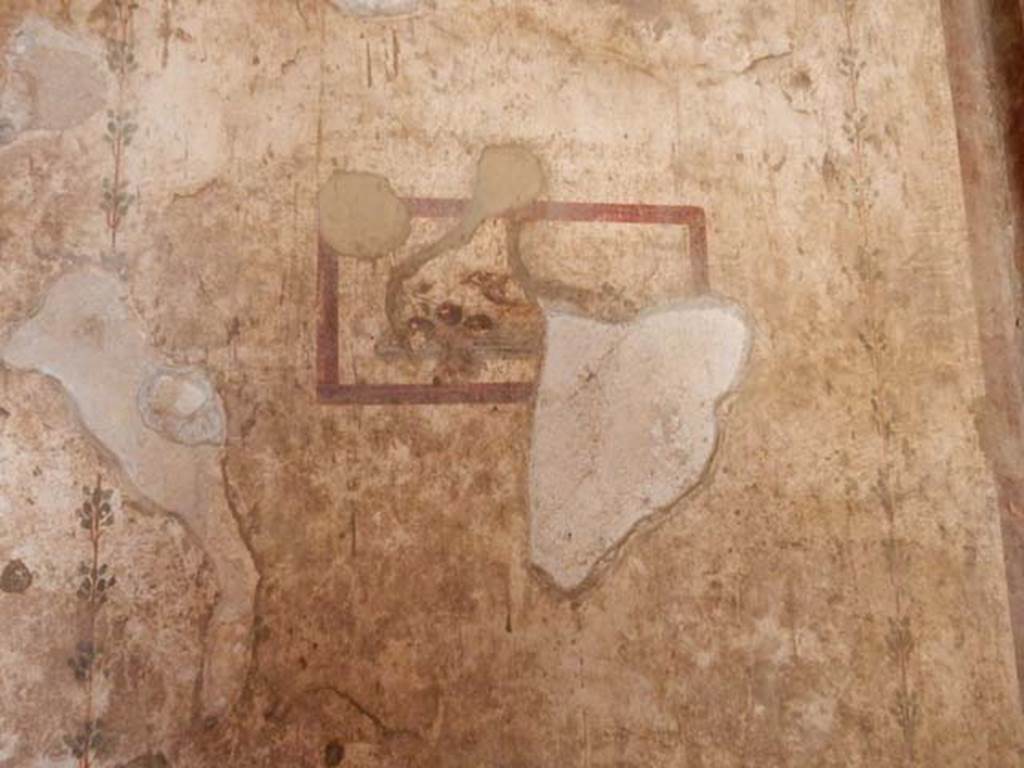 VI.15.1 Pompeii. May 2017. Painted panel from south end of east wall. Photo courtesy of Buzz Ferebee.