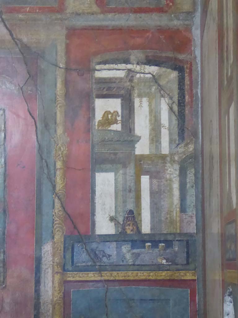 VI.15.1 Pompeii. January 2017. East wall at south end in exedra, painted panel with drink.
Foto Annette Haug, ERC Grant 681269 DÉCOR.