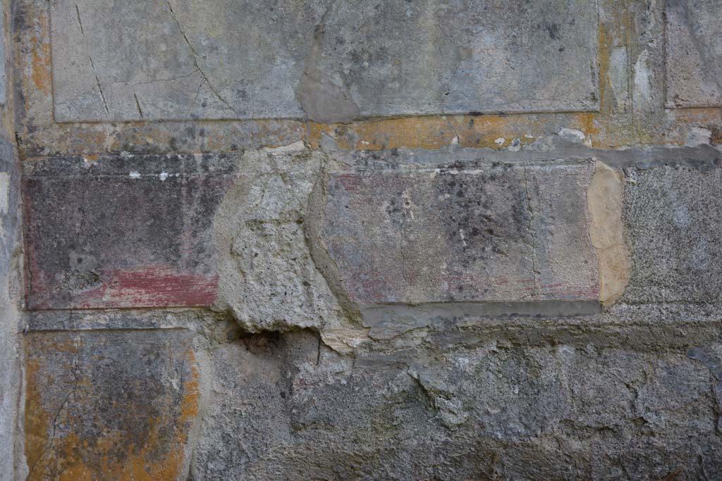 VI 15 5 Pompeii. March 2019. South ala 25, lower west wall at south end.
Foto Annette Haug, ERC Grant 681269 DÉCOR.