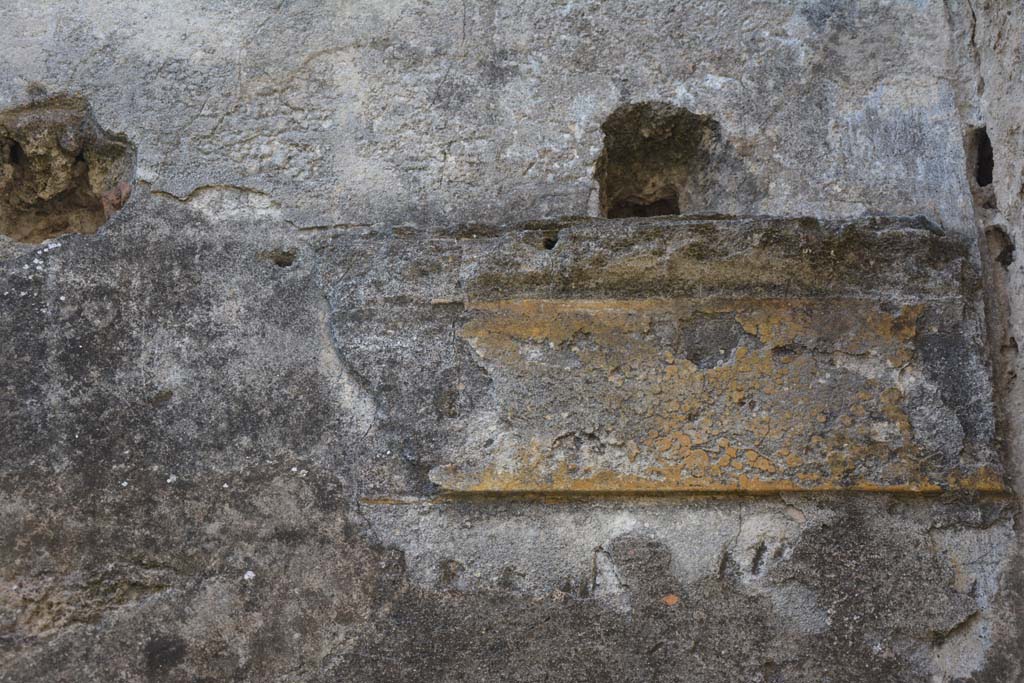 VI 15 5 Pompeii. March 2019. Cubiculum 3, detail from upper west wall at north end.
Foto Annette Haug, ERC Grant 681269 DÉCOR.