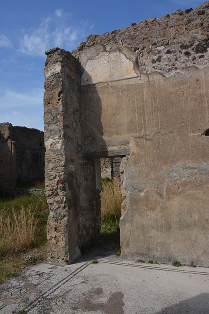 VI 15 5 Pompeii. March 2019. Tablinum 7, upper north wall at west end above doorway.
Foto Annette Haug, ERC Grant 681269 DÉCOR.