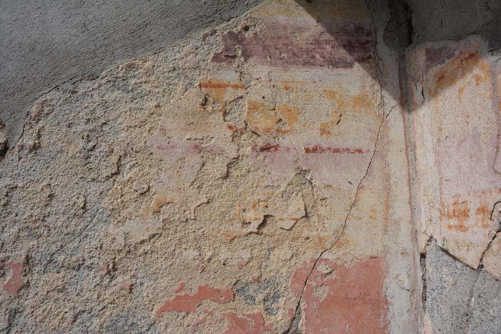 VI 15 5 Pompeii. March 2019. Cubiculum 14, upper north wall in north-east corner.
Foto Annette Haug, ERC Grant 681269 DÉCOR.