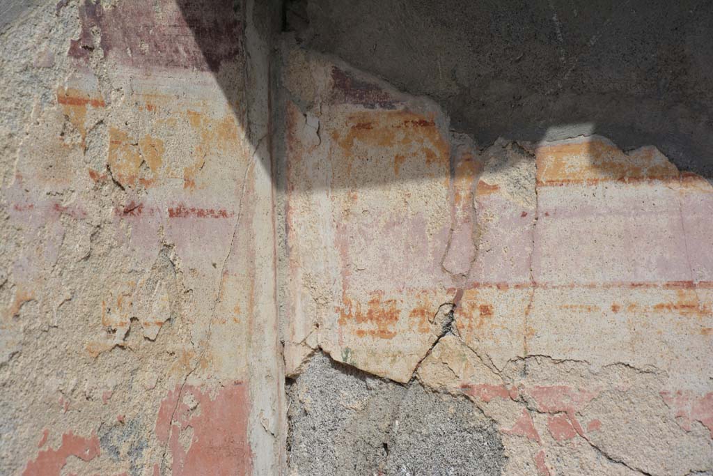 VI 15 5 Pompeii. March 2019. Cubiculum 14, detail from north-east corner. 
Foto Annette Haug, ERC Grant 681269 DÉCOR.