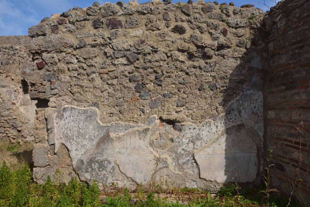 VI 15 5 Pompeii. March 2019. Room 22, east wall on south side of doorway to corridor 15.
Foto Annette Haug, ERC Grant 681269 DÉCOR.