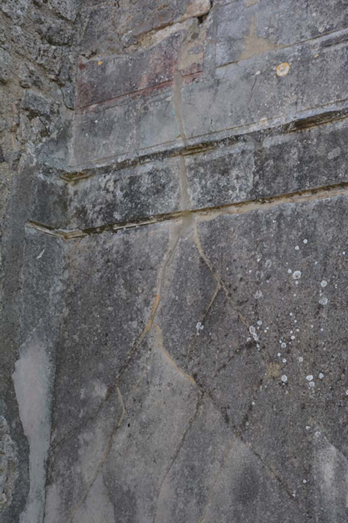 VI 15 5 Pompeii. March 2019. Oecus 24, detail from upper south wall at east end.
Foto Annette Haug, ERC Grant 681269 DÉCOR.