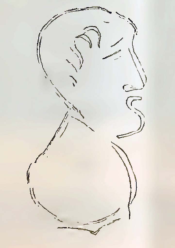 VI.15.8 Pompeii. Found on the plaster to the left of the doorway.
According to Sogliano in NdS, this graffito was slightly reminiscent of the Emperor Galba.
See Notizie degli Scavi di Antichità, 1897, (p.151)