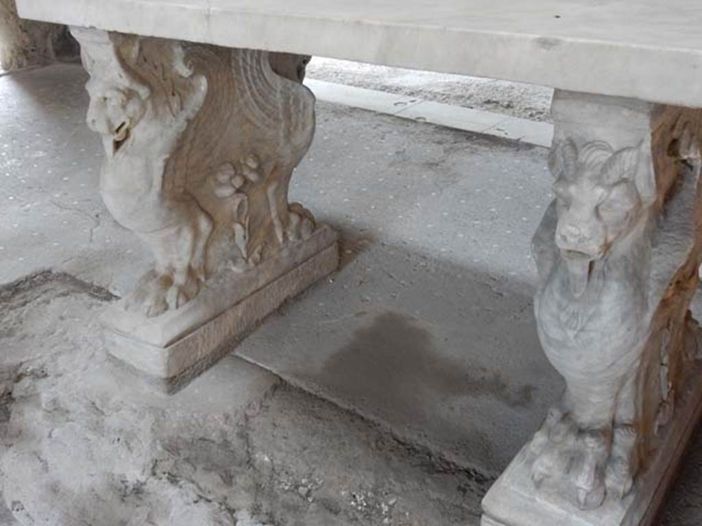 VI.15.8 Pompeii. May 2015. Looking south-west towards marble table. Photo courtesy of Buzz Ferebee.