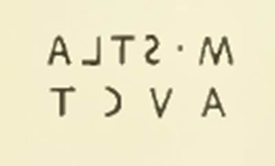 that would be M. Stla(bori) Auct(i)
See Sogliano in Notizie degli Scavi, July 1897, (p.323).
According to Della Corte and Eschebach, the house at VI.15.20 was named the house of M. Stlaborius Auctus. See Della Corte, M., 1965.  Case ed Abitanti di Pompei. Napoli: Fausto Fiorentino. (p.61). See Eschebach, L., 1993. Gebäudeverzeichnis und Stadtplan der antiken Stadt Pompeji. Köln: Böhlau. (p.223)
However in 1913, he had written - 
“M. Stlaborius Auctus, proprietario probabilmente della casa no.23, Reg.VI. Ins.XV, come sembra provare il sigillo recante il nome di questo Pompeiano e raccolto nella casa indicata” (NdS, 1897, p.323)
“M. Stlaborius Auctus, owner probably of house number 23, Reg.VI, Ins.XV, as it seems proved by the seal/signet showing the name of this Pompeian and found in the house indicated” (See Notizie degli Scavi, 1897, p.323)
See Della Corte, M., 1913, Memorie della Royale Accademia di Archaeologia, Lettere e Belle Arti, Vol. II, (p.197)