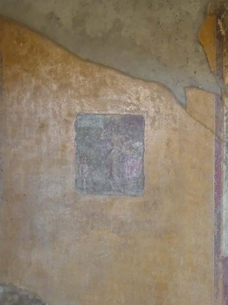 VI.16.7 Pompeii. September 2015. Room R, central wall painting from west wall.
Foto Annette Haug, ERC Grant 681269 DÉCOR.