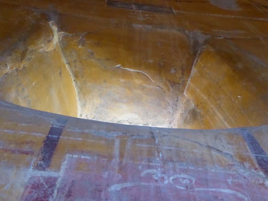 VI.16.7 Pompeii. September 2015. Room N, detail from above window in north wall.
Foto Annette Haug, ERC Grant 681269 DÉCOR.