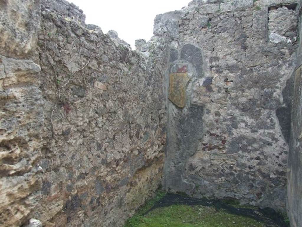 VI.16.27 Pompeii. March 2009. Room D, south-west corner of small room.