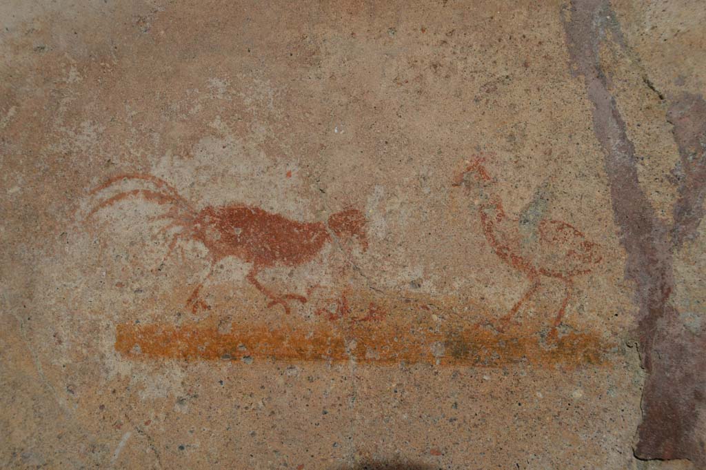 VI.16.33 Pompeii. March 2018. Painting of two birds from east wall of bar-room.
Foto Taylor Lauritsen, ERC Grant 681269 DÉCOR.