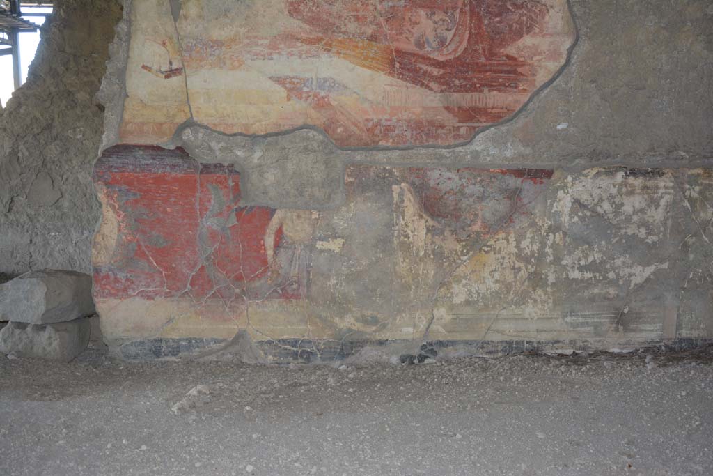VI.17.41 Pompeii. September 2019. Detail from lower north wall of tablinum.
Foto Annette Haug, ERC Grant 681269 DÉCOR.