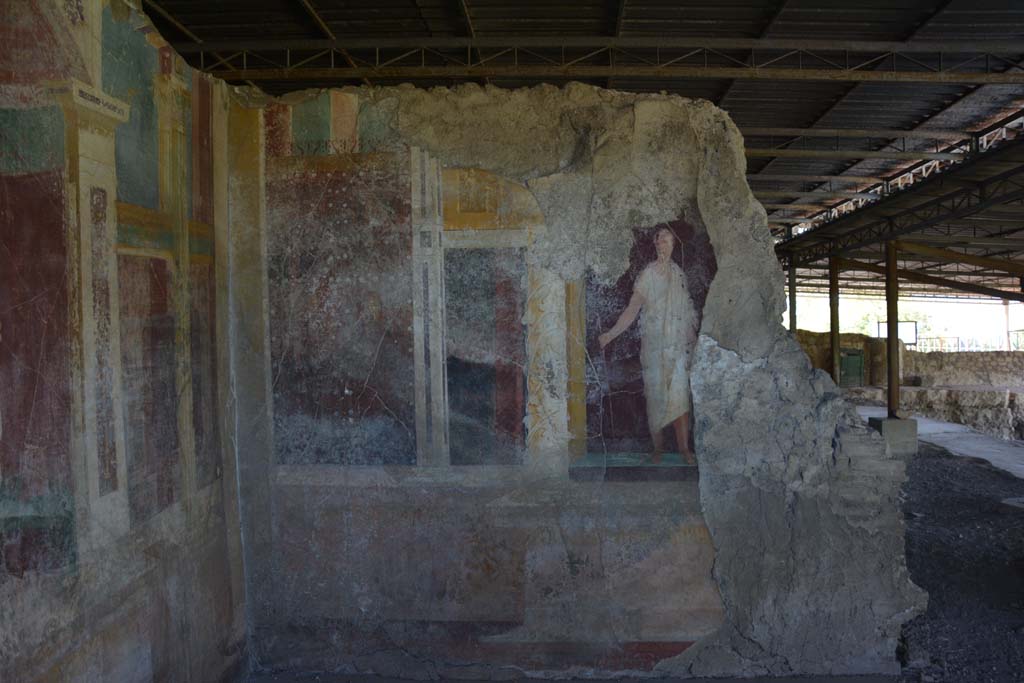 VI.17.41 Pompeii. September 2019. Looking towards south wall of exedra 18.
Foto Annette Haug, ERC Grant 681269 DÉCOR.