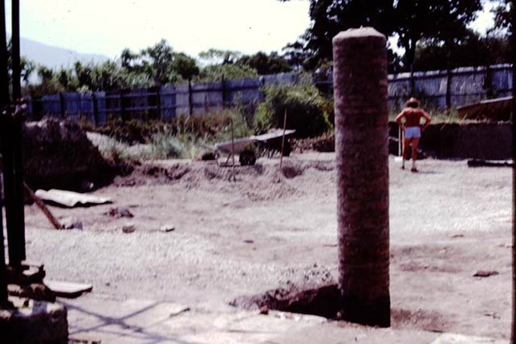 VI.17.42, Pompeii, 1983. Looking south-west towards rear of garden.  Photo by Sally Gladden.  
Source: The Wilhelmina and Stanley A. Jashemski archive in the University of Maryland Library, Special Collections (See collection page) and made available under the Creative Commons Attribution-Non Commercial License v.4. See Licence and use details. J80f0584