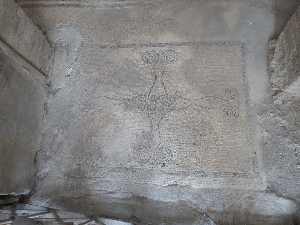VI.17.42 Pompeii. September 2017. Mosaic entrance doorway threshold in the form of a cross, vestibule 1.
Foto Annette Haug, ERC Grant 681269 DÉCOR.