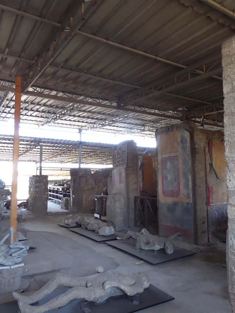 VI.17.41 Pompeii. September 2017. Looking west towards north wall of atrium area.
Foto Annette Haug, ERC Grant 681269 DÉCOR.