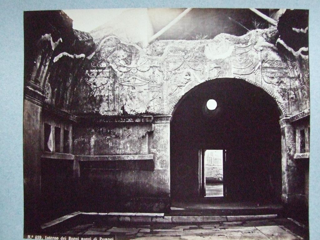 VII.1.8 Pompeii. Men’s vestibule 1 from changing room 2. 
Old undated photograph courtesy of the Society of Antiquaries, Fox Collection.