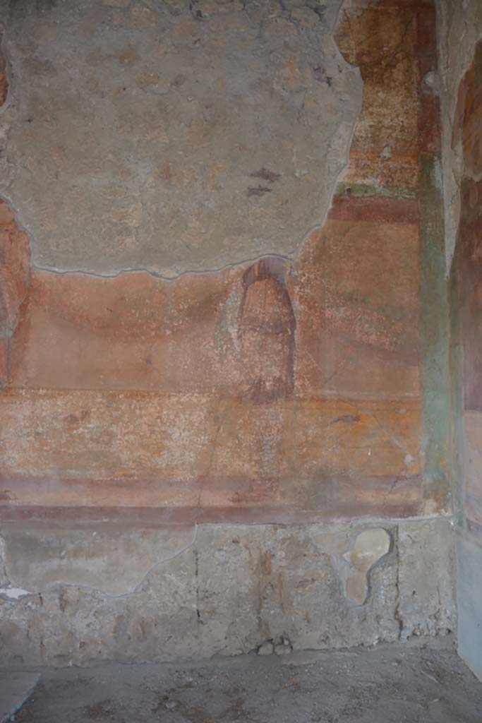 VII.1.40 Pompeii. September 2019. Oecus 12, detail from west wall at north end.
Foto Annette Haug, ERC Grant 681269 DÉCOR