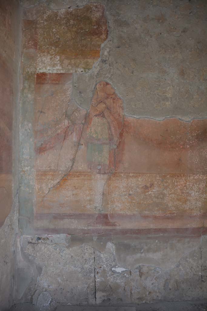 VII.1.40 Pompeii. September 2019. Oecus 12, detail from west wall at south end.
Foto Annette Haug, ERC Grant 681269 DÉCOR.